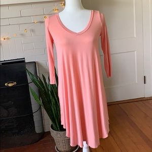 Blush Pink T Shirt Dress